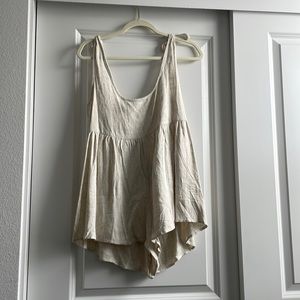 Princess Polly - Tay Romper Beige (New with Tags)